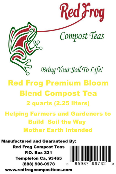 4 4 lb Bags of Red Frog Compost Teas Bloom Blend