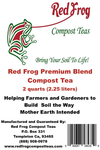 Red Frog Premuim Blend Compost Tea Helping Farmers and Gardeners Build Soil the Way Mother Earth Intended